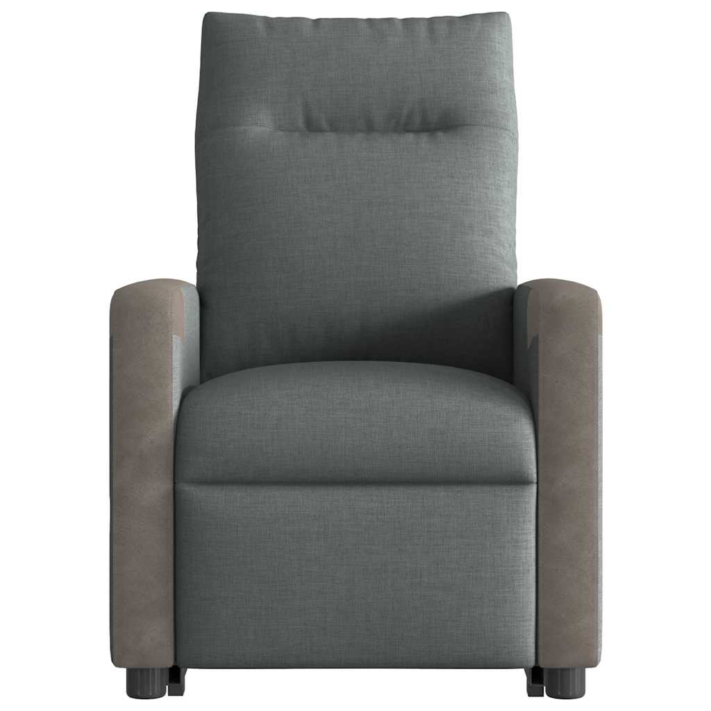 Fauteuil inclinable Gris foncé Tissu