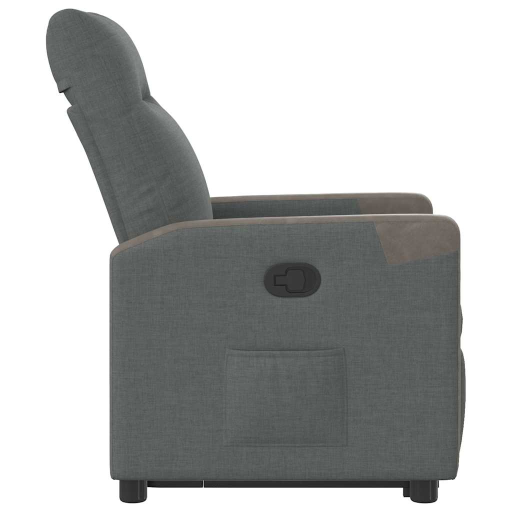 Fauteuil inclinable Gris foncé Tissu