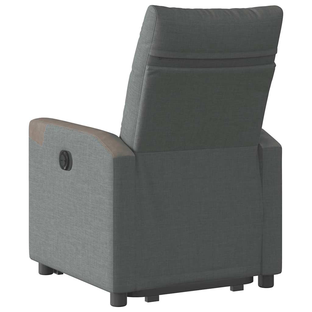 Fauteuil inclinable Gris foncé Tissu