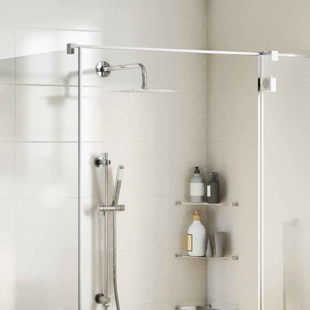 Pomme de douche pluie acier inoxydable 304 25x25 cm carrée