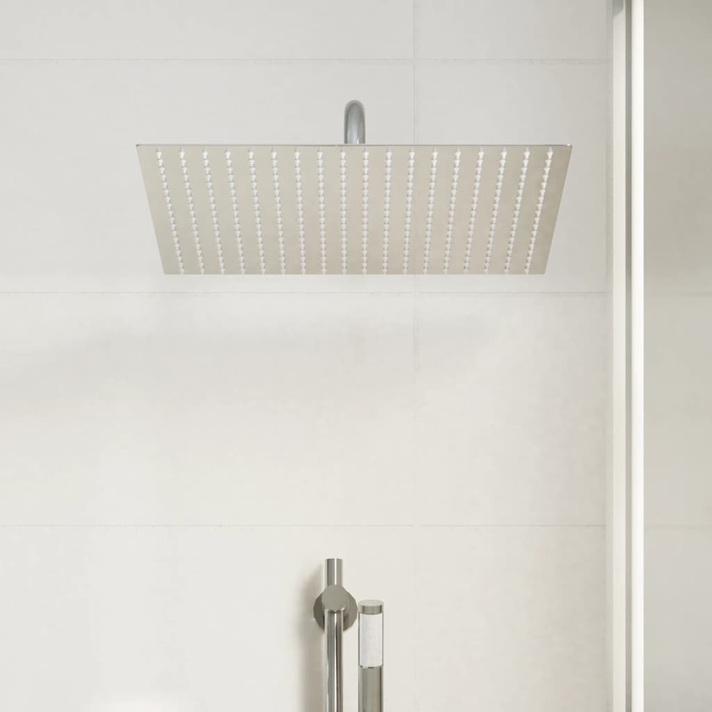 Pomme de douche pluie acier inoxydable 304 40x40 cm carrée