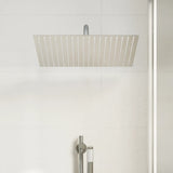 Pomme de douche pluie acier inoxydable 304 40x40 cm carrée