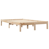 Lit bibliothèque sans matelas 120x190 cm bois de pin massif