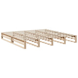 Lit bibliothèque sans matelas 180x200 cm bois massif de pin