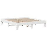 Lit bibliothèque sans matelas blanc 180x200 cm bois pin massif