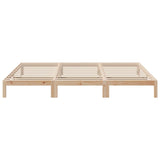 Cadre de lit familial sans matelas 240x200cm bois massif de pin