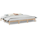 Cadre de lit familial sans matelas 270x200cm bois massif de pin