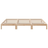 Cadre de lit familial sans matelas 270x200cm bois massif de pin