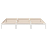 Cadre de lit familial sans matelas blanc 270x200 cm