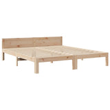 Cadre de lit familial sans matelas 240x200cm bois massif de pin