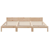 Cadre de lit familial sans matelas 240x200cm bois massif de pin