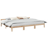 Cadre de lit familial sans matelas 240x200cm bois massif de pin