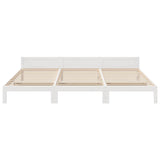 Cadre de lit familial sans matelas blanc 240x200 cm