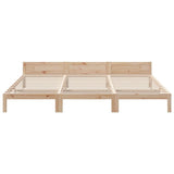 Cadre de lit familial sans matelas 270x200cm bois massif de pin