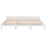 Cadre de lit familial sans matelas blanc 270x200 cm