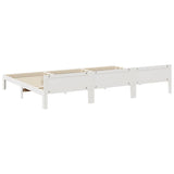 Cadre de lit familial sans matelas blanc 270x200 cm