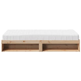 Lit de jour avec matelas 100x200 cm bois de pin massif