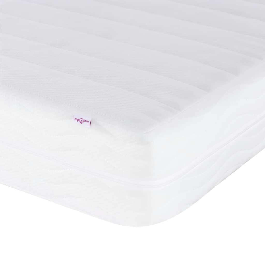 Lit de jour avec matelas blanc 100x200 cm bois de pin massif