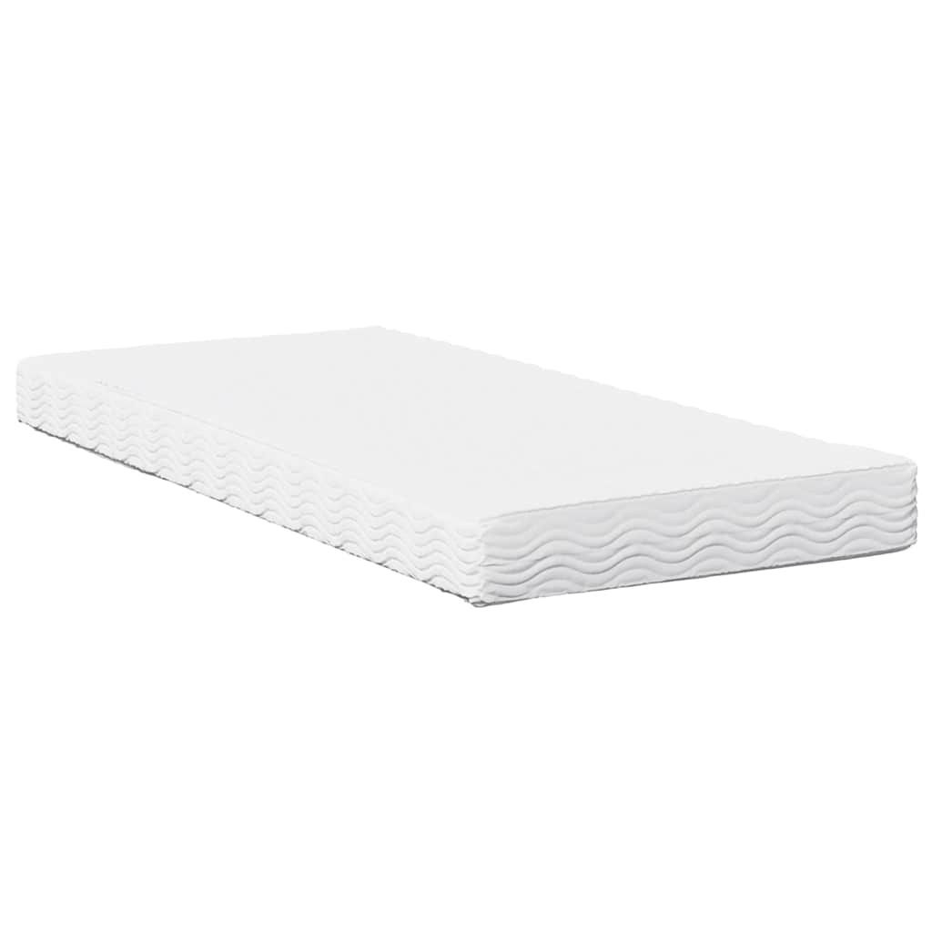 Lit de jour avec matelas cire marron 100x200 cm bois pin massif