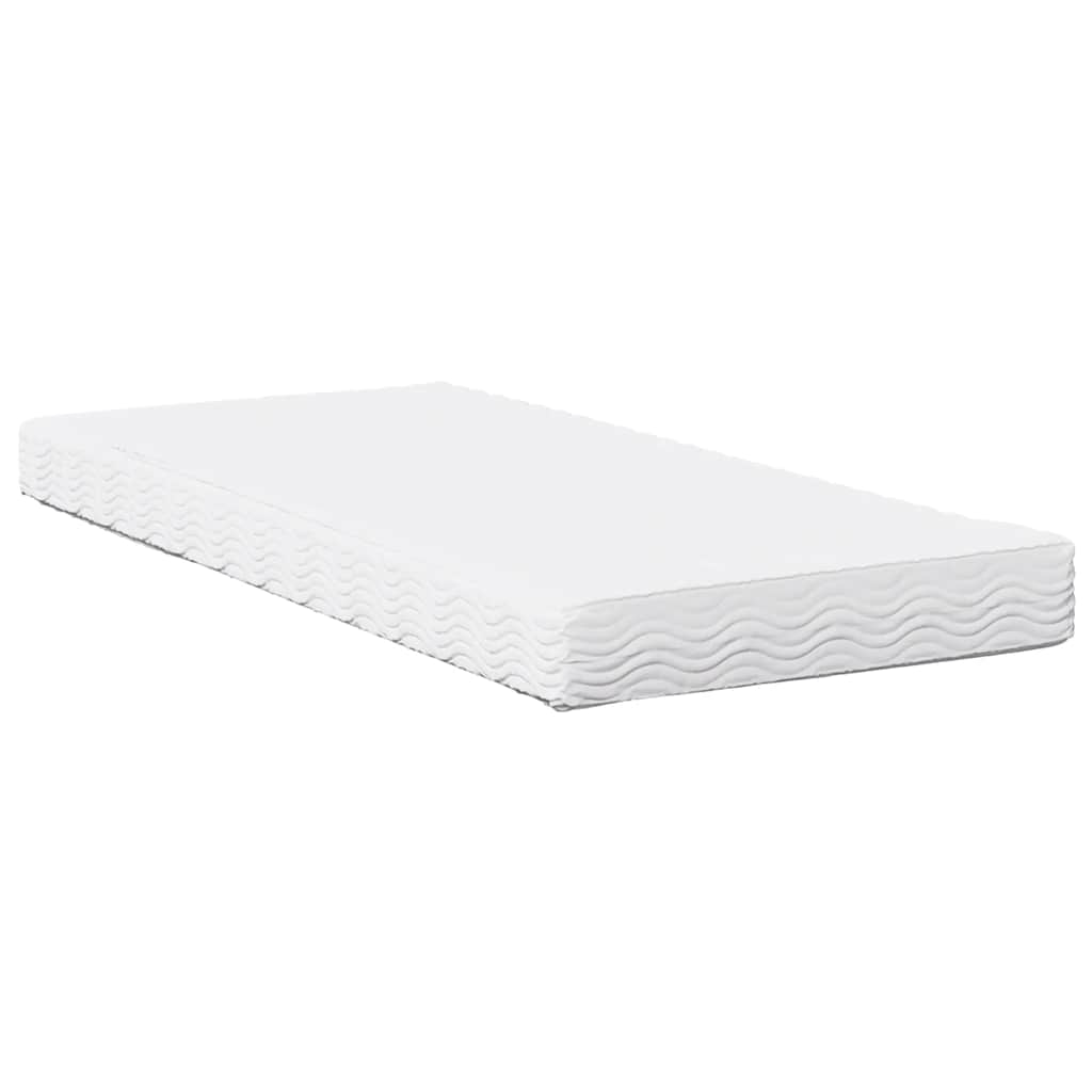 Lit de jour avec matelas blanc 80x200 cm bois de pin massif