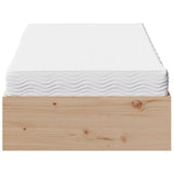 Lit de jour avec matelas 90x190 cm bois de pin massif