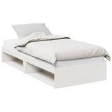 Lit de jour avec matelas blanc 90x190 cm bois de pin massif