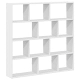 Étagère cube murale 12 compartiments blanc bois d'ingénierie