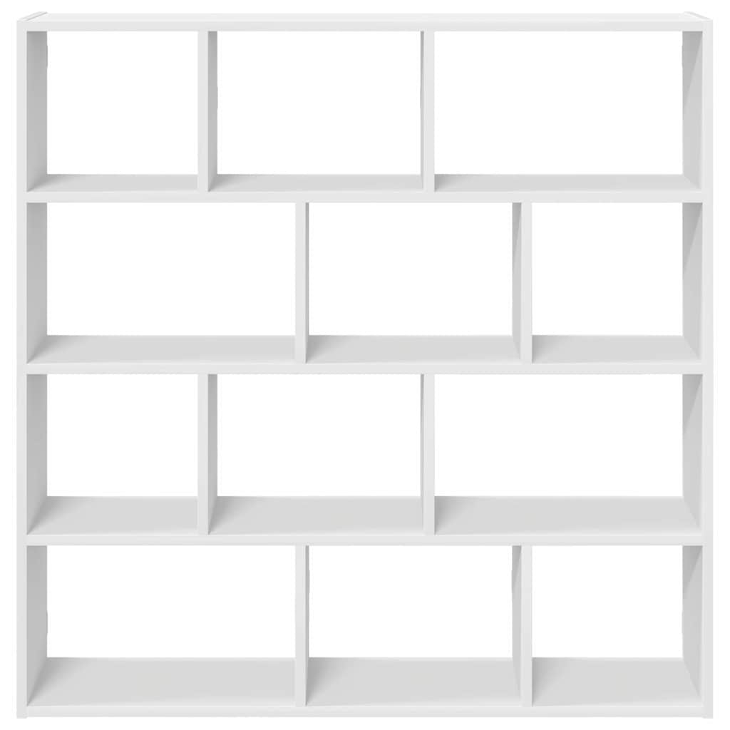 Étagère cube murale 12 compartiments blanc bois d'ingénierie