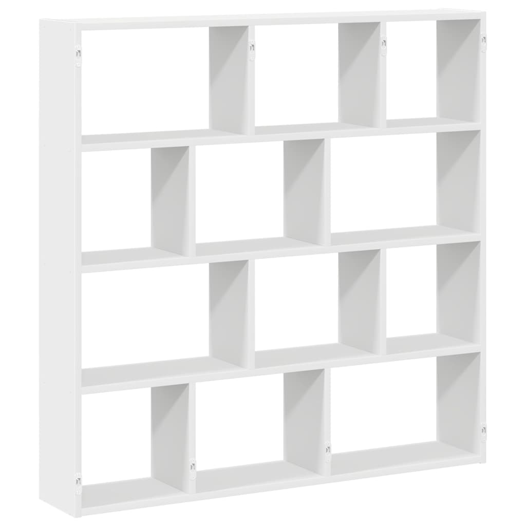 Étagère cube murale 12 compartiments blanc bois d'ingénierie