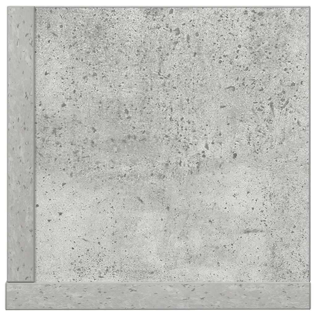 Étagères murales 2pcs gris béton 75x16,5x16,5cm bois ingénierie