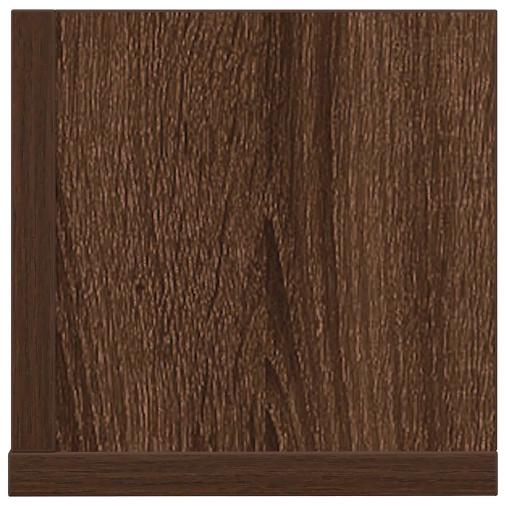 Étagères murales 2 pcs chêne marron 75x16,5x16,5 cm