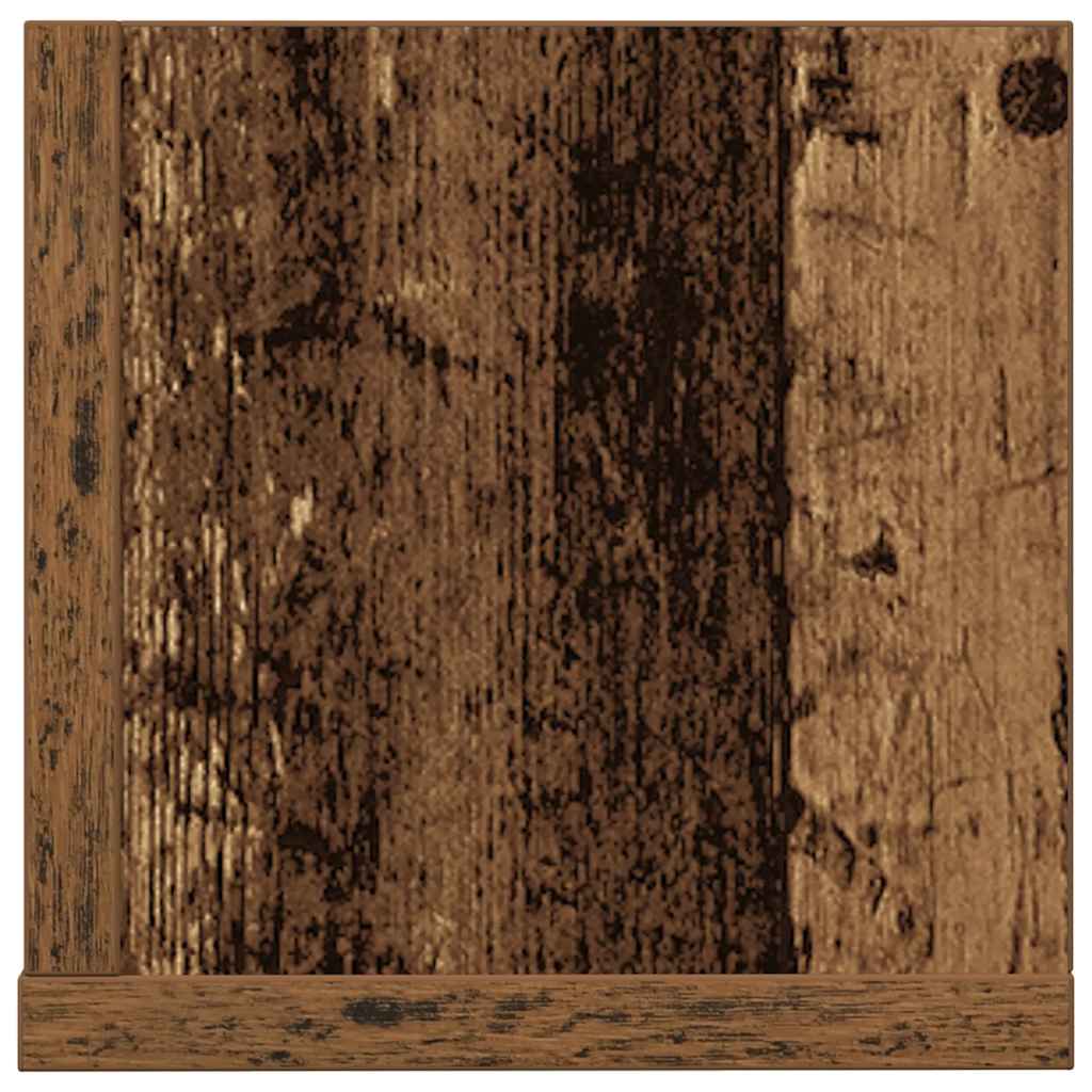 Étagères murales 2pcs vieux bois 75x16,5x16,5cm bois ingénierie