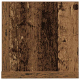 Étagères murales 2pcs vieux bois 75x16,5x16,5cm bois ingénierie