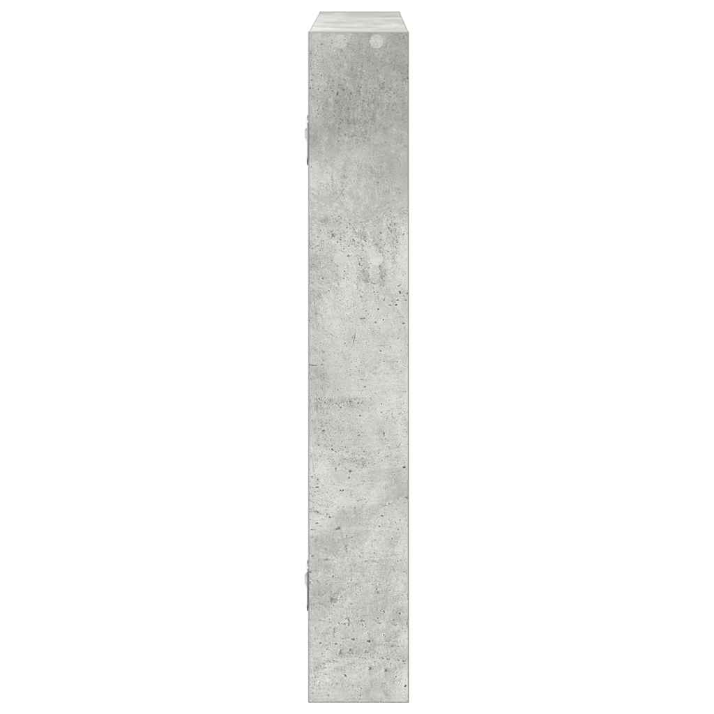 Étagère murale gris béton 43x9x60 cm bois d'ingénierie