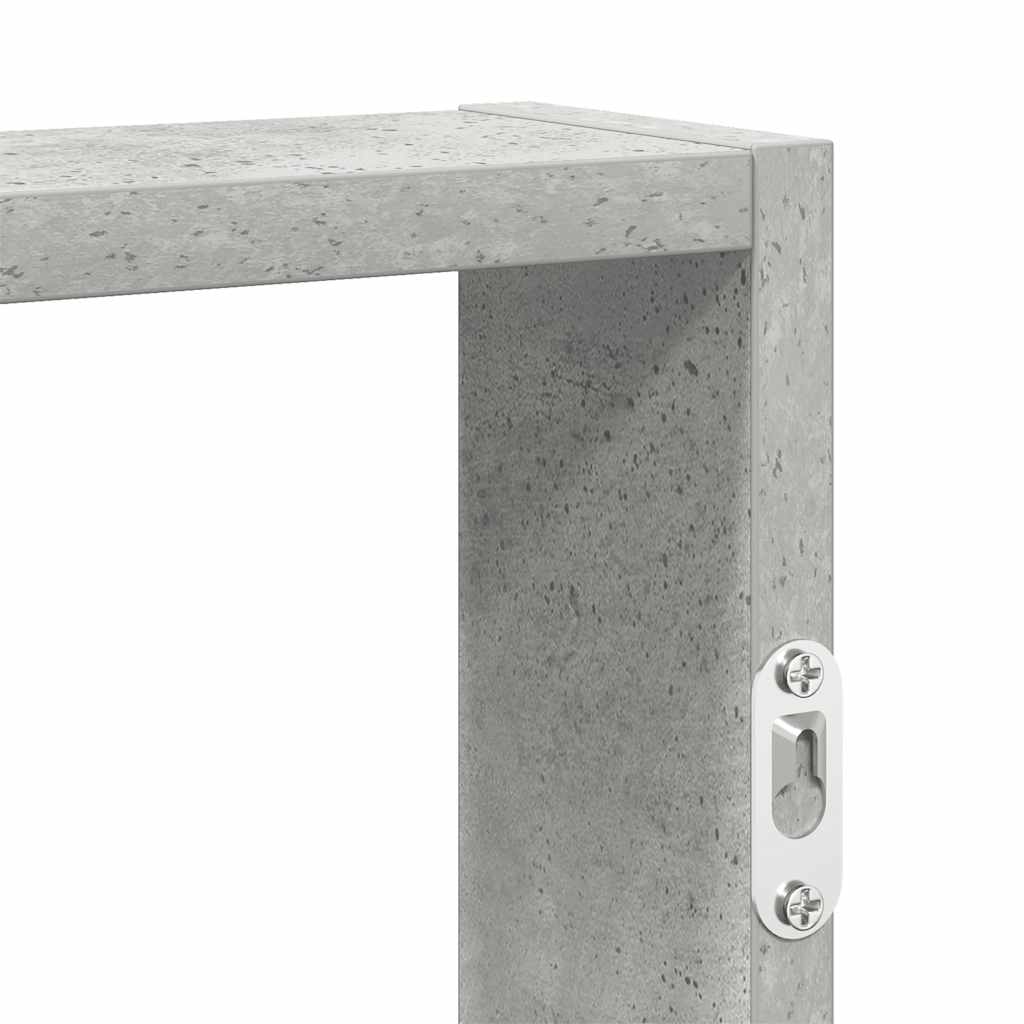 Étagère murale gris béton 43x9x60 cm bois d'ingénierie