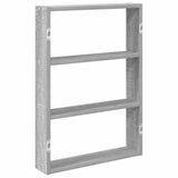 Étagère murale sonoma gris 43x9x60 cm bois ingénierie