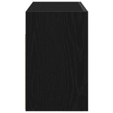 Armoire murale de bain noir 60x25x40 cm bois d'ingénierie