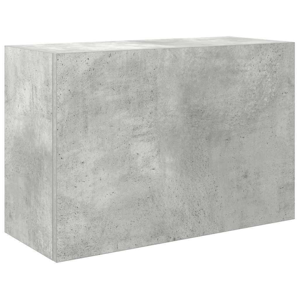 Armoire murale de bain gris béton 60x25x40 cm bois d'ingénierie