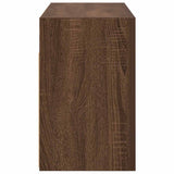 Armoire murale de bain chêne marron 60x25x40 cm bois ingénierie