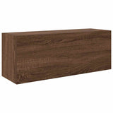 Armoire murale de bain chêne marron 80x25x30 cm bois ingénierie