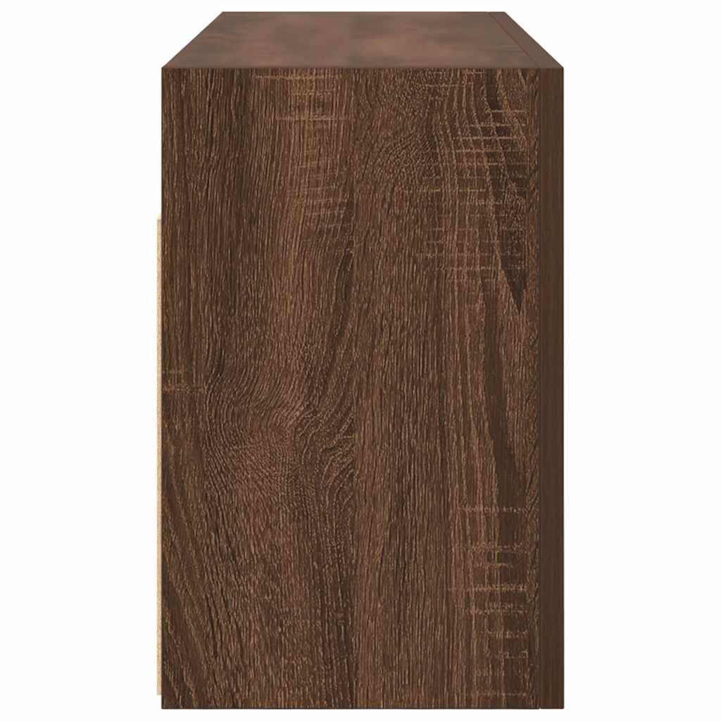 Armoire murale de bain chêne marron 80x25x40 cm bois ingénierie