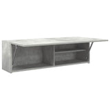 Betongrauer Badezimmer-Wandschrank, 100 x 25 x 30 cm, Holzwerkstoff