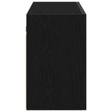 Armoire murale de bain noir 100x25x40 cm bois d'ingénierie