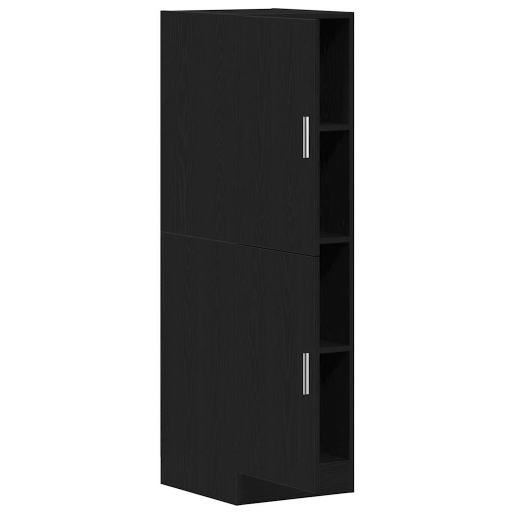 Armoire de cuisine noir 38x41,5x131,5 cm bois d'ingénierie