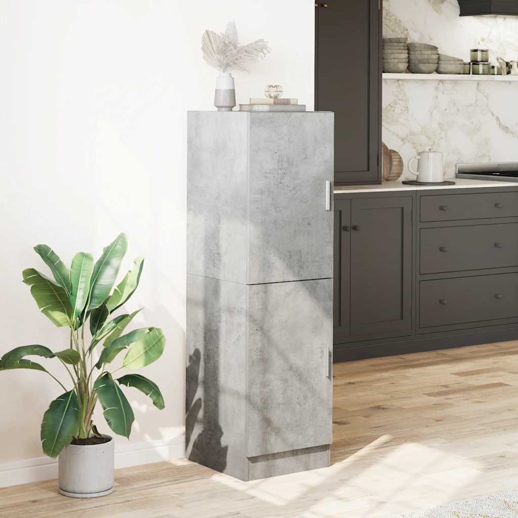 Armoire de cuisine gris béton 38x41,5x131,5 cm bois ingénierie