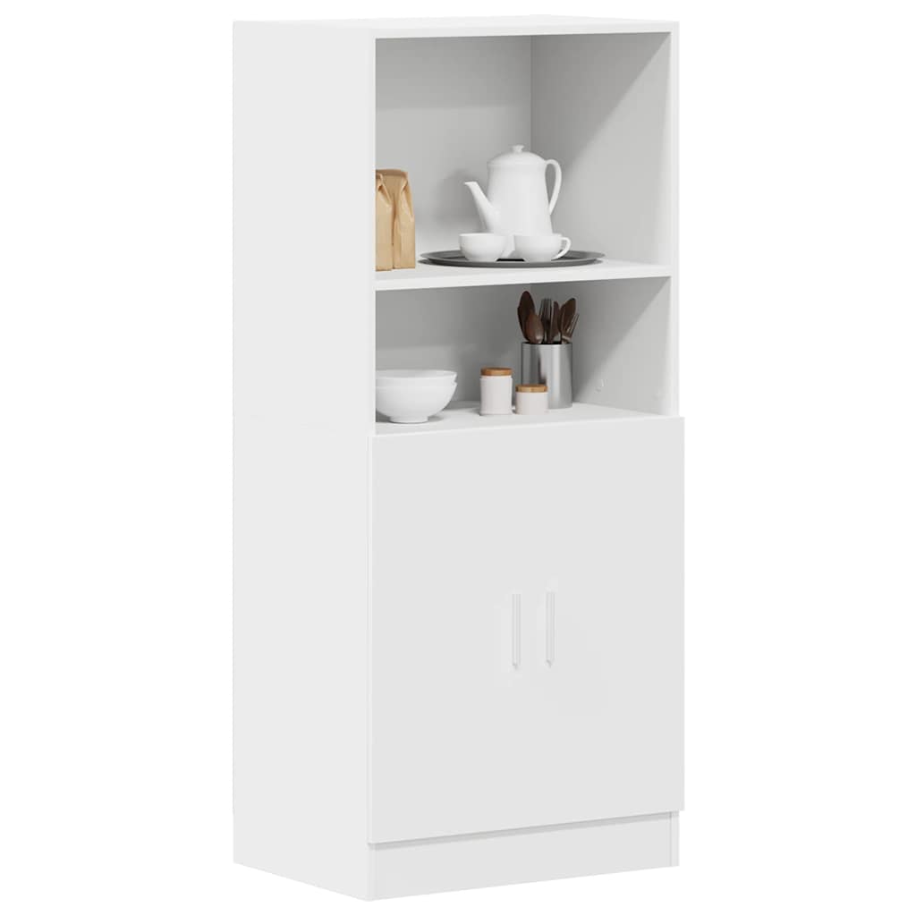 Armoire de cuisine blanc 57x41,5x131,5 cm bois d'ingénierie