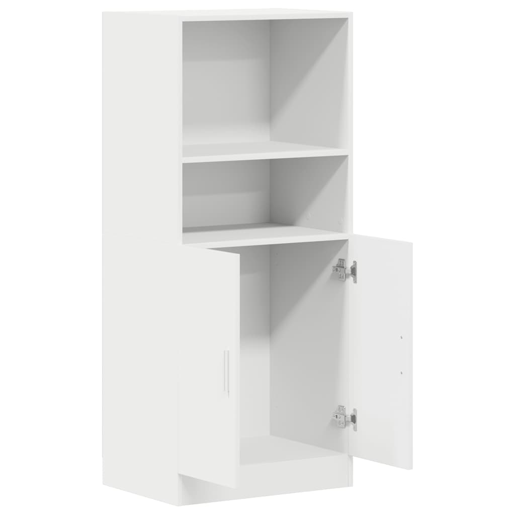 Armoire de cuisine blanc 57x41,5x131,5 cm bois d'ingénierie