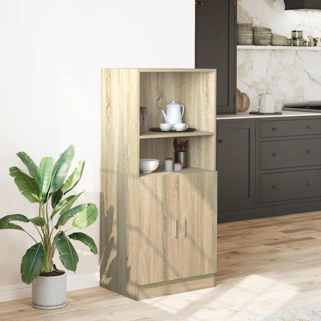 Armoire de cuisine chêne sonoma 57x41,5x131,5cm bois ingénierie