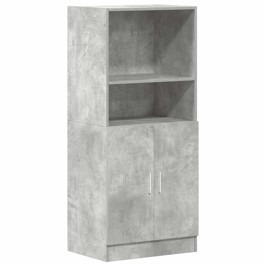 Concrete gray kitchen cabinet 57x41.5x131.5 cm engineered wood