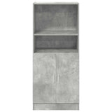 Concrete gray kitchen cabinet 57x41.5x131.5 cm engineered wood